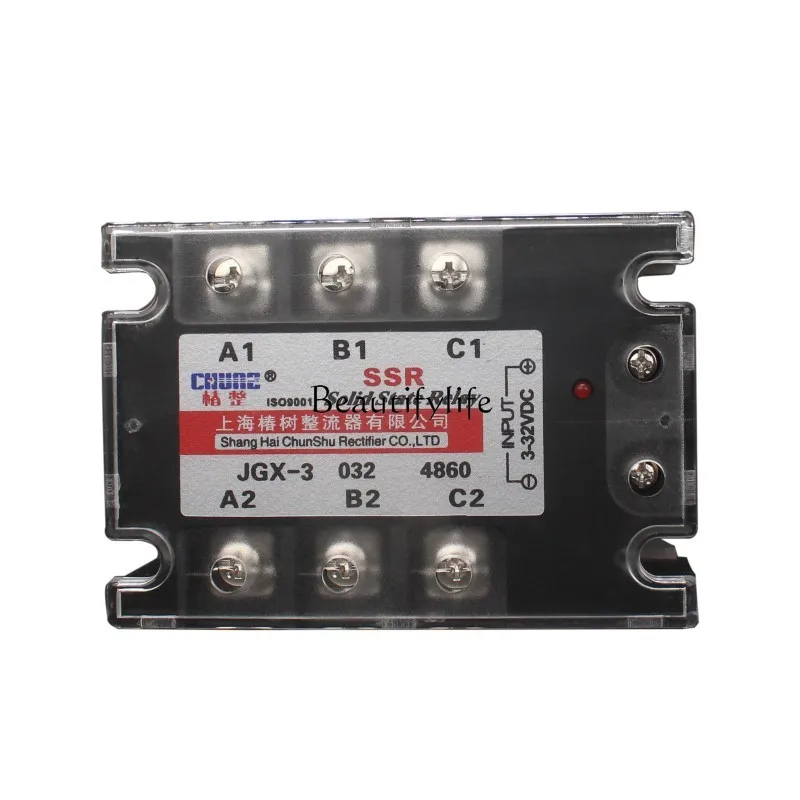 Three-phase solid state relay JGX-3 40A60A100A200A direct control AC SSR-3 copper baseplate