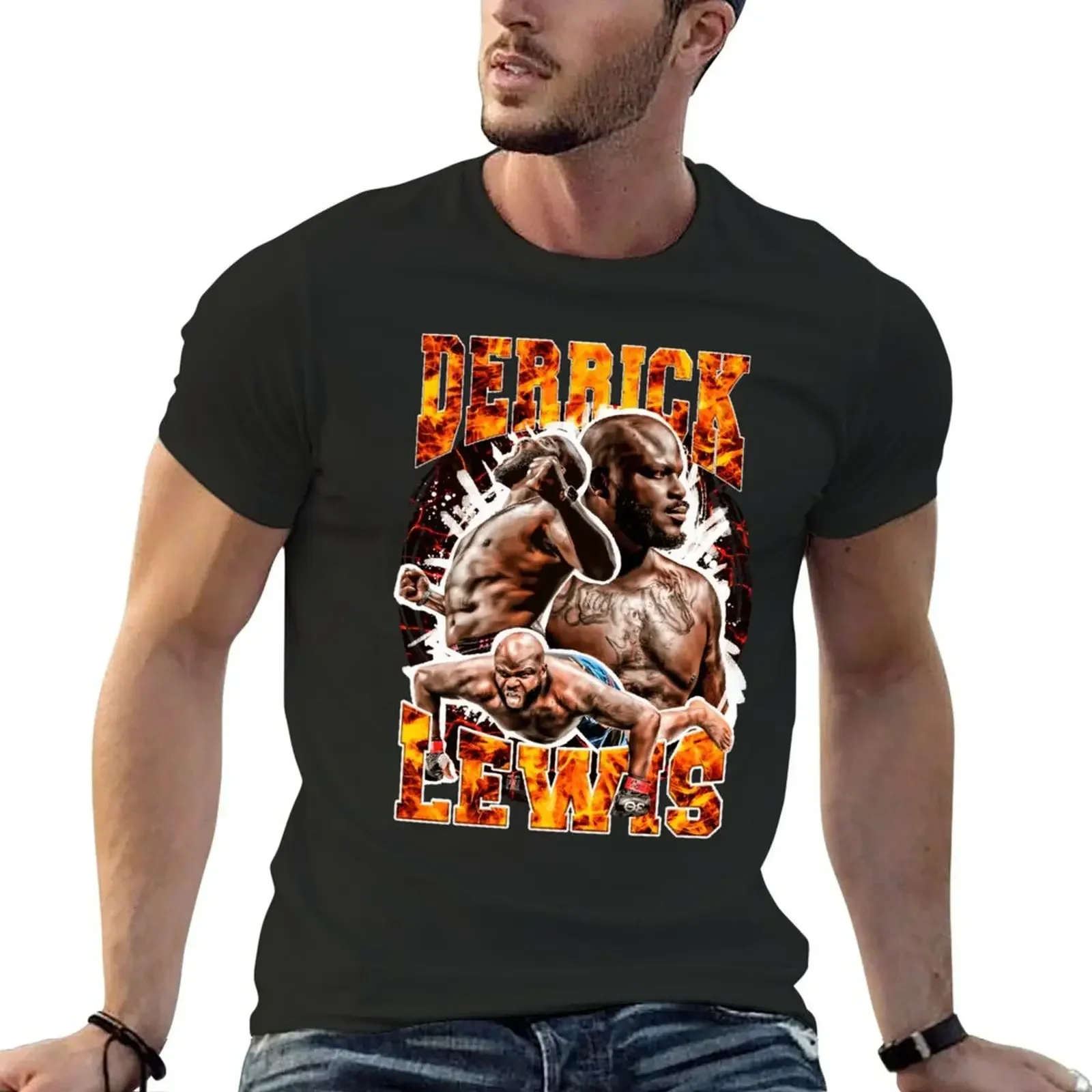 Derrick-Lewis T-Shirt quick-drying anime clothes oversized graphic tee Men's t shirts