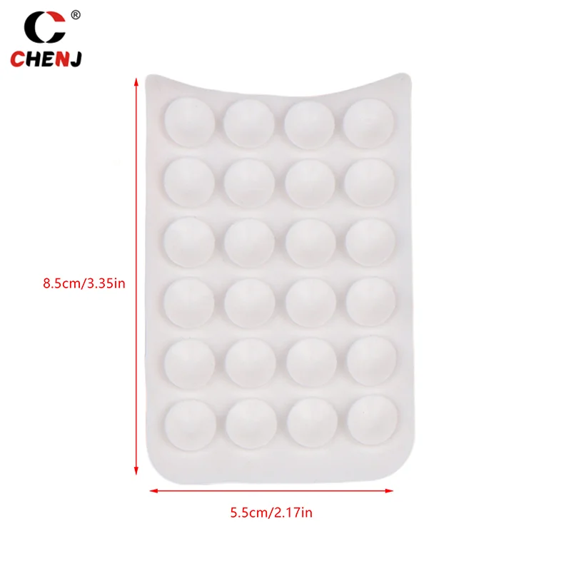 1pcs Silicone Suction Pad For Mobile Phone Fixture Suction Cup Backed Adhesive Silicone Rubber Sucker Pad For Fixed Pad