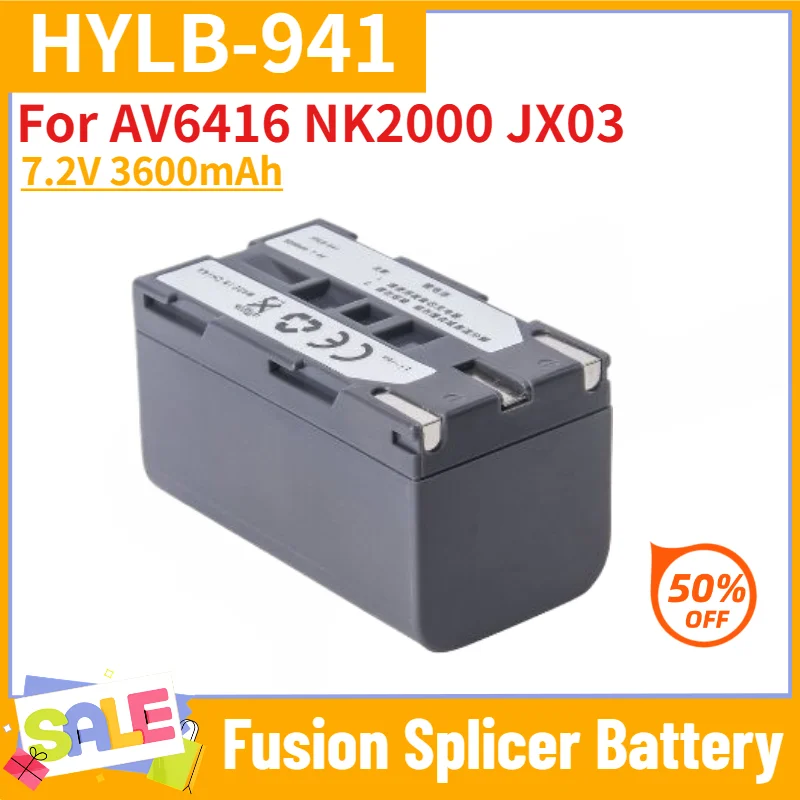 HYLB-941 Battery for AV6416 NK2000 JX03 Fusion Splicer High Quality Replacement Battery 7.2V 3600mAh