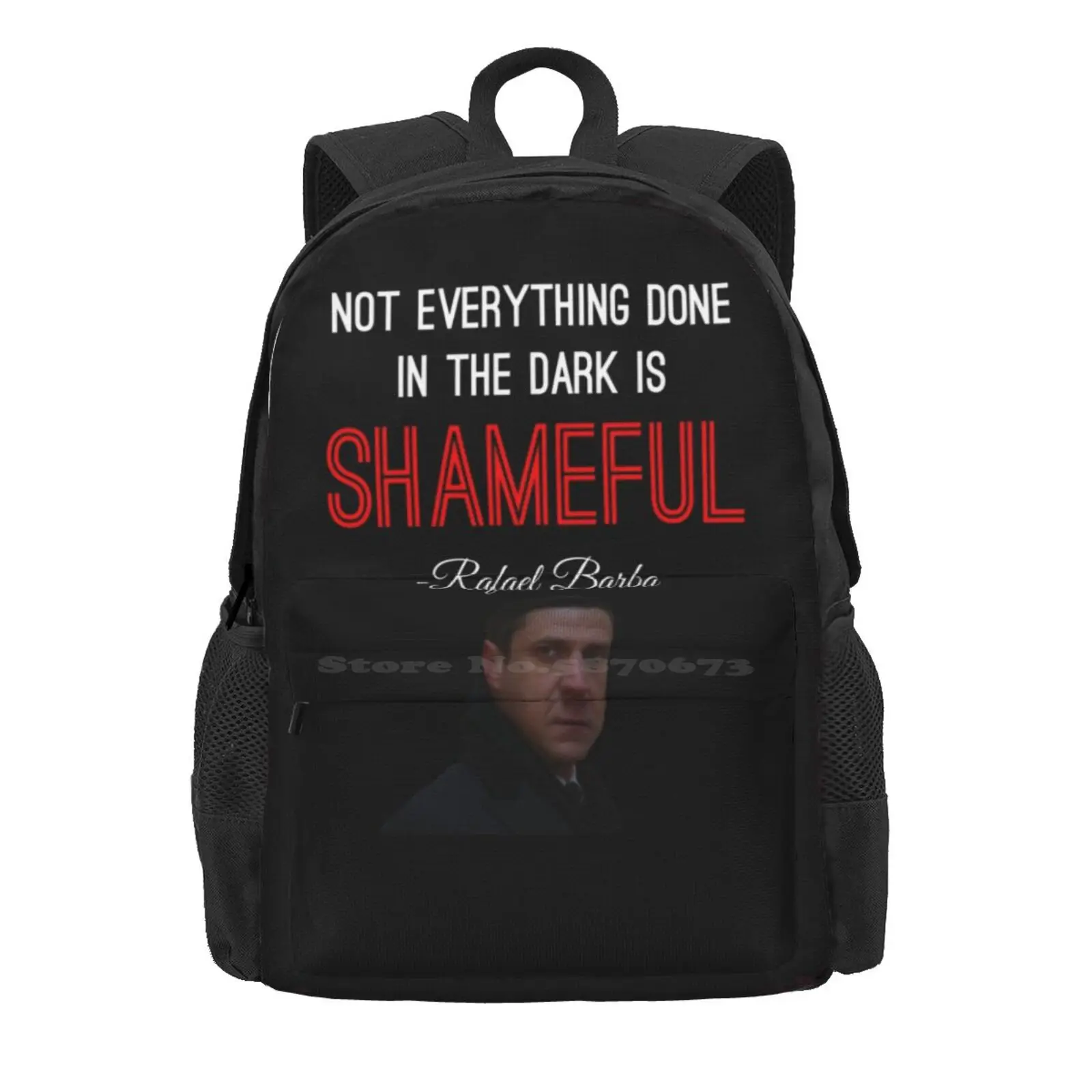 Rafael Barba - Know It All Quote Hot Sale Schoolbag Backpack Fashion Bags Raul Esparza Rafael Barba Law And Order Svu