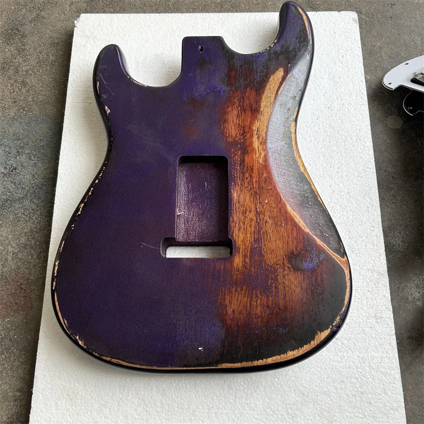 DIY Ruins Guitar Body, Metal Purple Set Sunset Color Wholesale and Retail, Connection Width 57MM