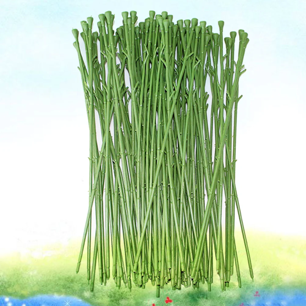 50 Pcs Stalks for Artificial Flower Heads Florist Craft Project Accessories Stem Wire