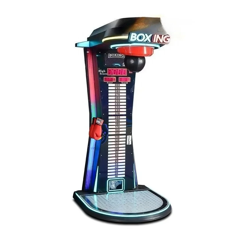 Customized Factory Direct Coin Operated Electronic Boxing Arcade Machine Big Punch Force Testing Game for Kids Amusement Center