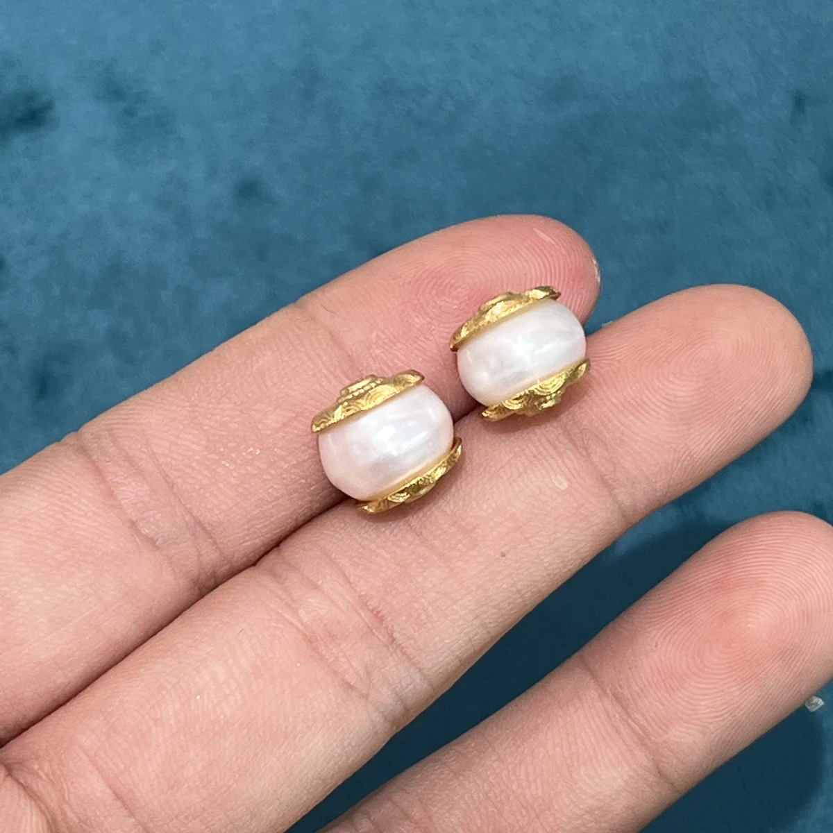 

5pcs 9mm Natural Freshwater Pearls Semi-finished Punch Beads for Jewellery Making DIY Necklace Bracelet Accessories Wholesale