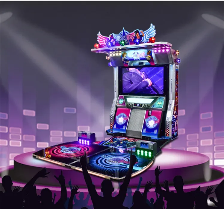 Crazy dance coin operated games  dance revolution arcade machine arcade game machine dance machines for sale