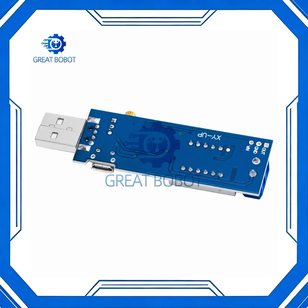 USB Adjustable DC-DC Buck Boost Converter 1.2V-24V Step Up/Down Power Module