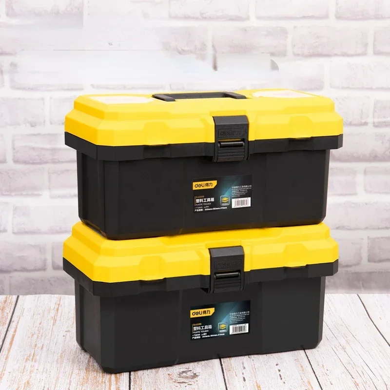 Hardware Tool Box Multifuntional Plastic Storage Tool Box Thick Electrician Repair Hardware Tool Organizer Suitcase for Home Use