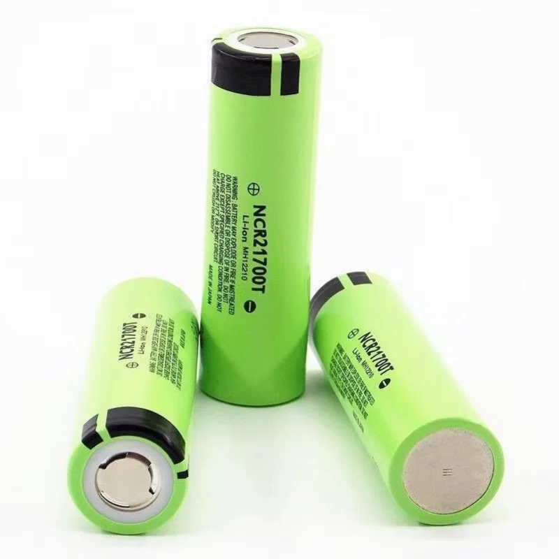 21700 3.7V 5000mAh flat top lithium-ion rechargeable battery, used for flashlight and car battery components