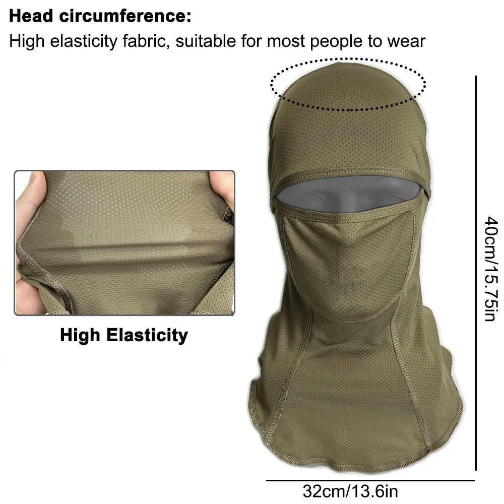 Tactical Airsoft Head Cover Breathable Full Face Cover Balaclava Airsoft Cap Helmet Liner Outdoor Cycling Hunting Accessories view 2