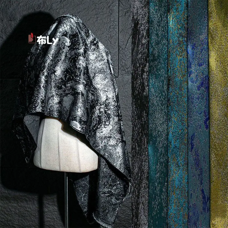 

Reflective Symphony Retro Glitter Irregular, Vintage Jacquard Cloth Jacket Culottes Designer Fabric