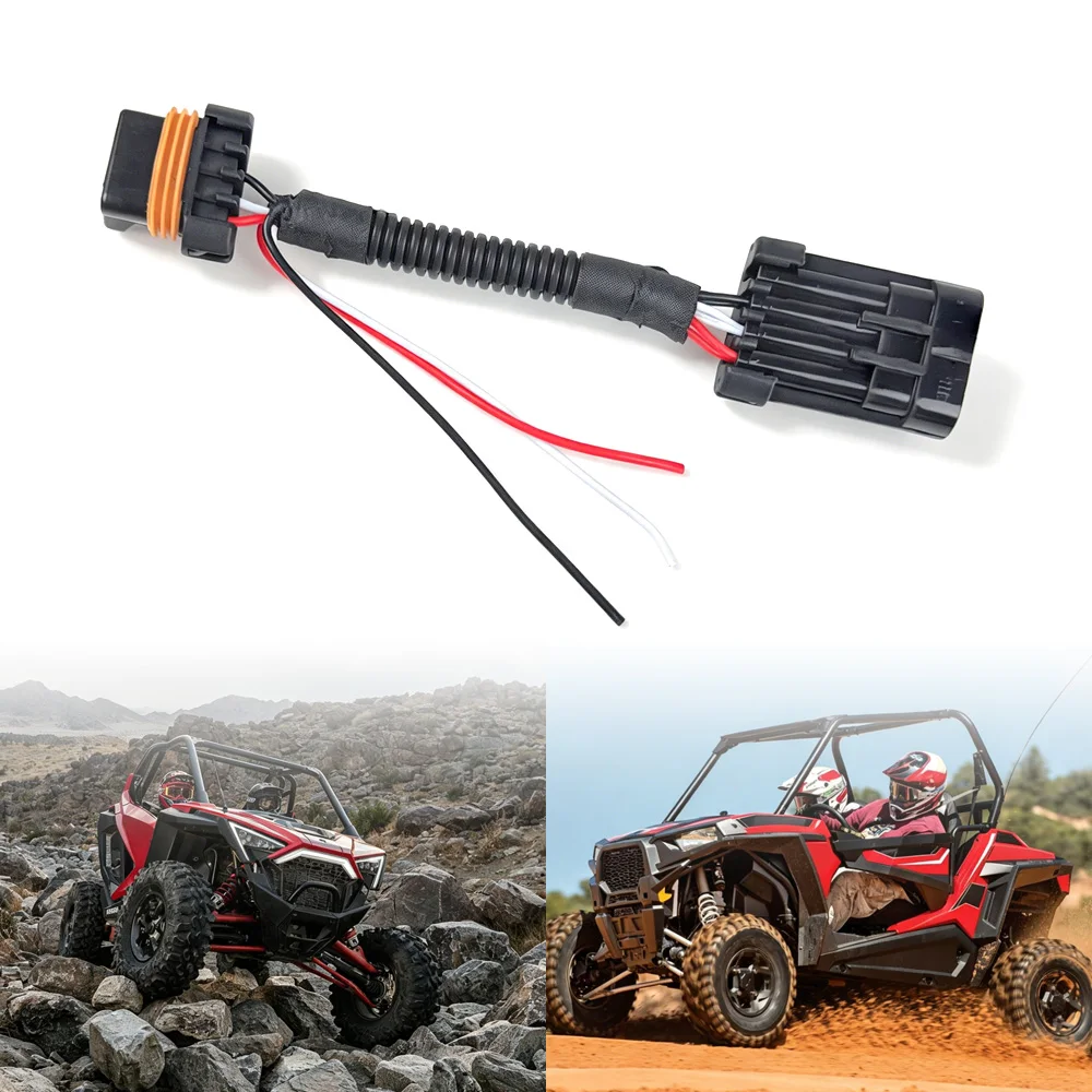 

UTV Tail Light Whip Light Wire Harness Auxiliary Power Plug for Polaris RZR 2015-2022/GENERAL/RZR 900/1000/XP 1000/XP Turbo