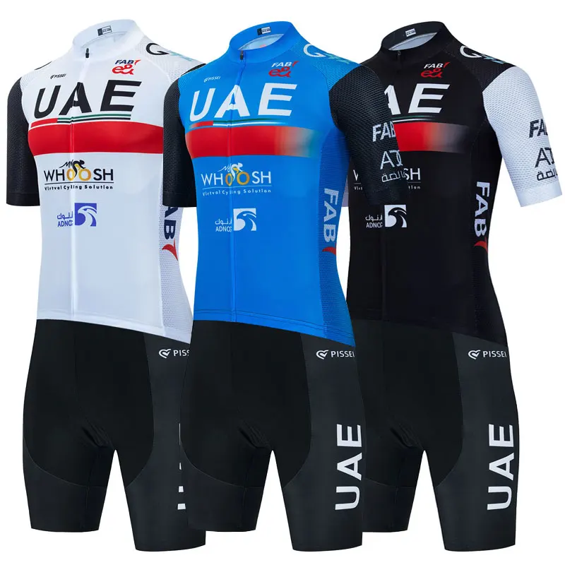 2024 Uae Team Cycling Jersey Set Men Summer Cycling Clothing Road Bike Shirts Suit Bicycle Bib Shorts MTB Ropa Ciclismo Maillot