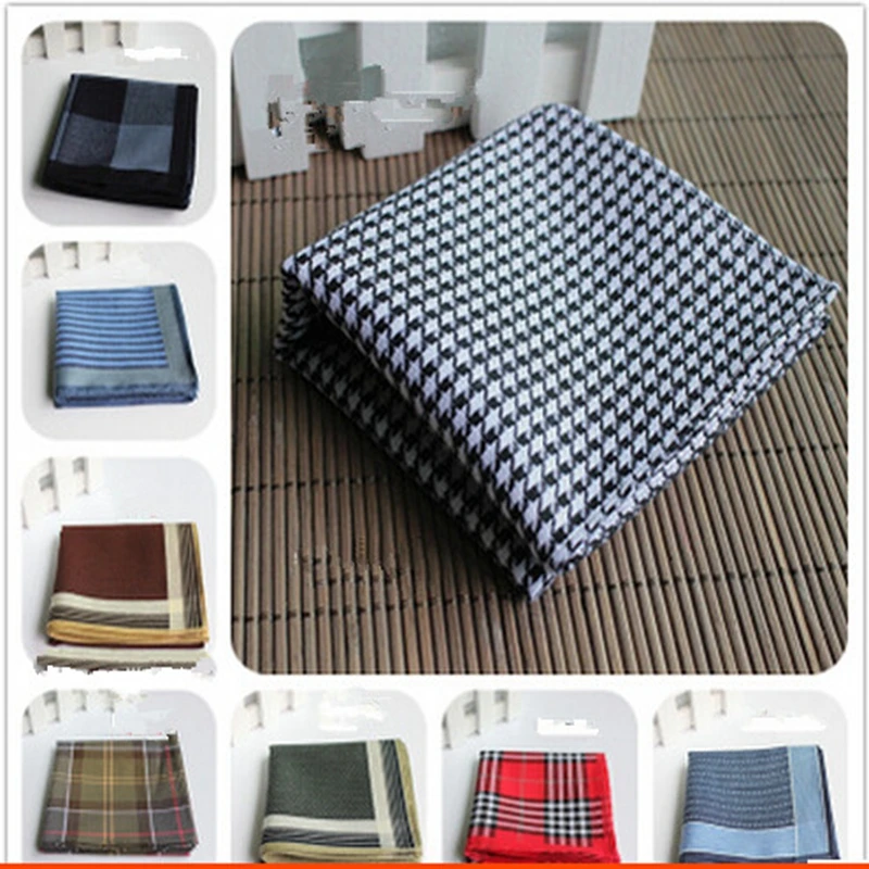 

British style cotton handkerchief super soft handkerchief quality men's