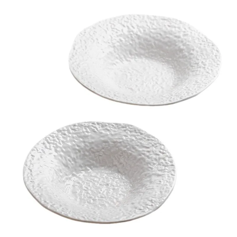 

Bowl Salad Bowl Creative Dish Bowl Restaurant Deep Plate Ceramic Premium Light Luxury Breakfast Tableware Western Plate