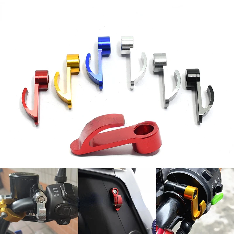 1Pc Motorcycle Modification CNC Upper Pump Helmet Storage Hook Accessories