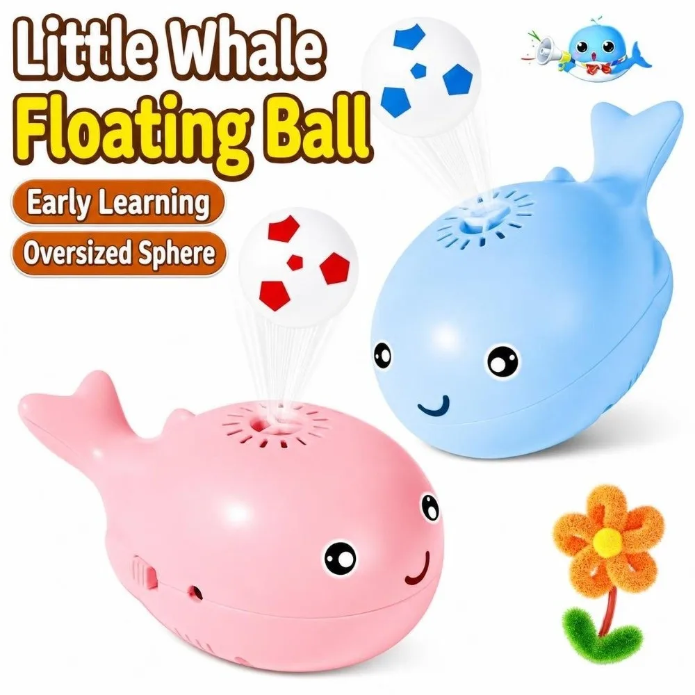 Plastic Whale Floating Ball Toy Whale Shaped Electric Electric Blowing Ball Toy Rechargeable Air Suspension Toy