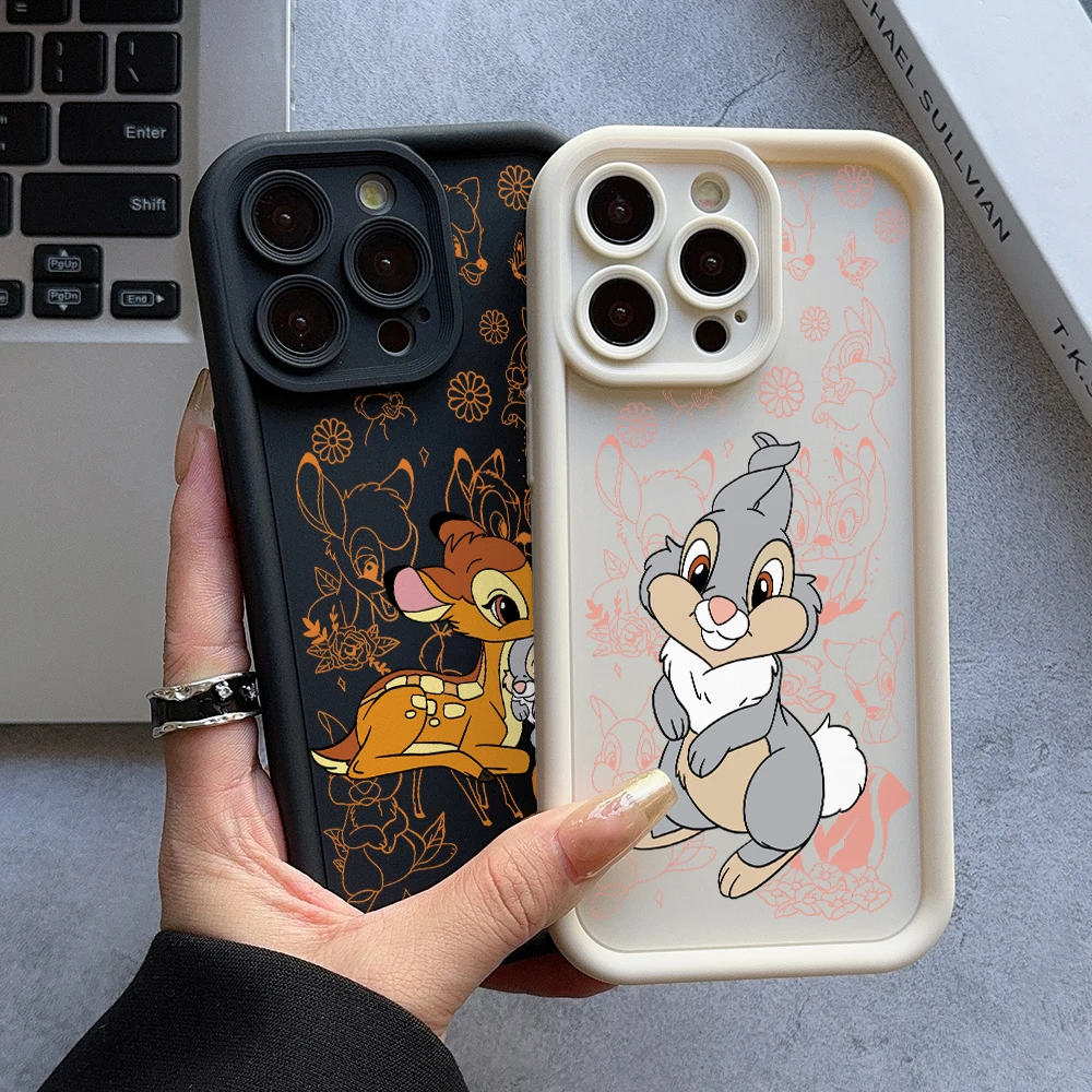 Cartoon Thumper Bambi Phone Case for Oppo Realme C65 C63 C67 C55 C53 C35 C33 C31 13 12 11 GT6 GT3 Narzo 50 Pro 4G 5G Cover