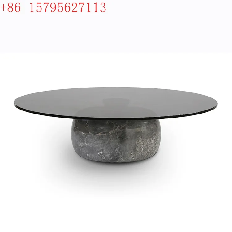 

Натуральный мрамор Интернет Красный круглый журнальный столик Современная гостиная Искусство из закаленного стекла Чайный столик с тыквой
