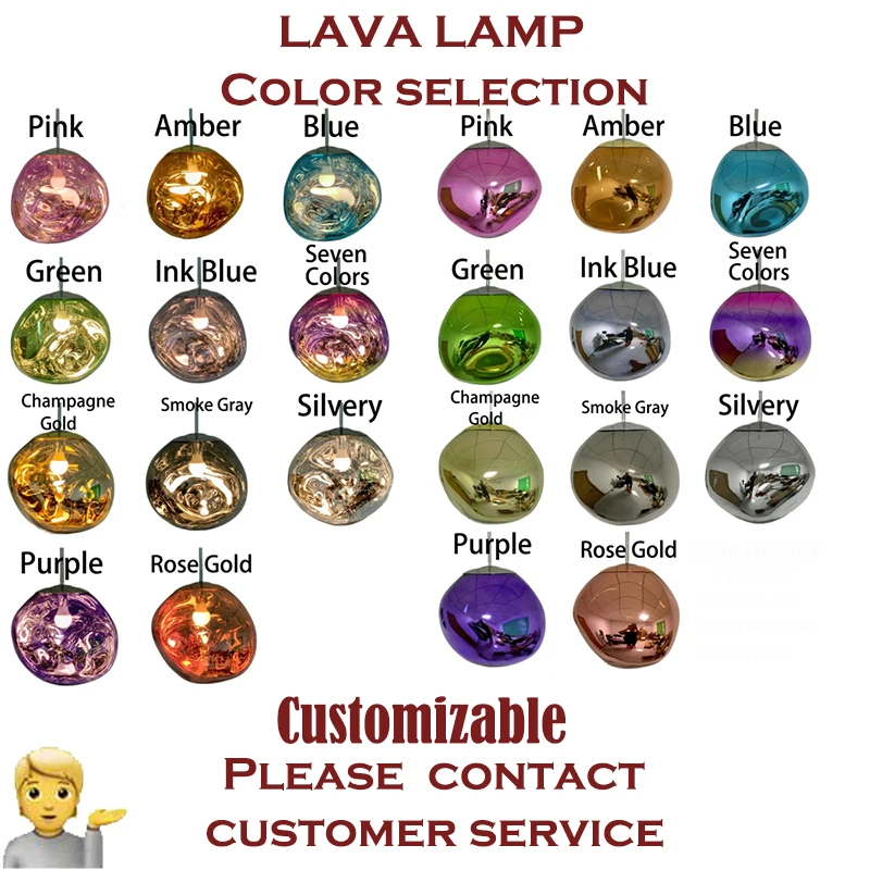 Modern Lava LED Pendant Lights, Iluminação em PVC, Iluminação da sala, Decoração interior, Home Fixtures, Loft, Cozinha, Lâmpada pendurada