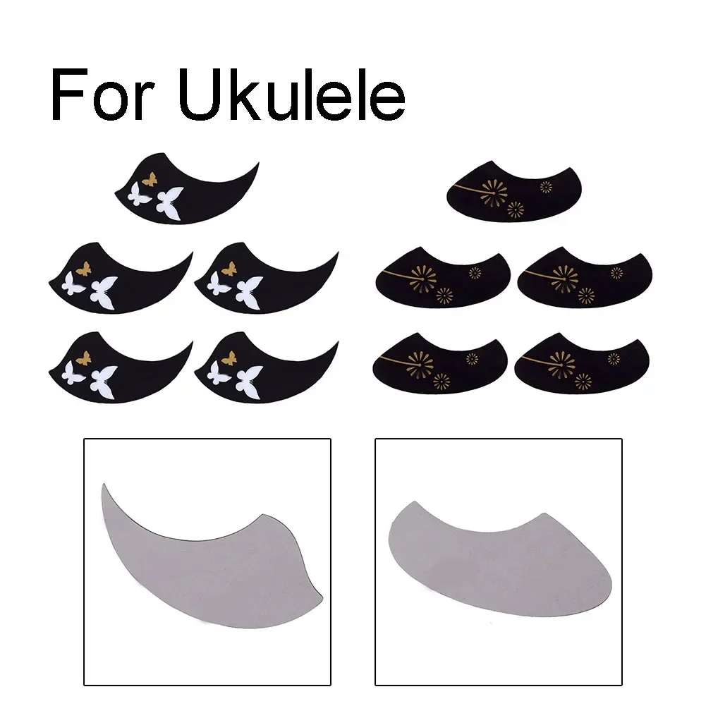 5PCS Ukulele Pickguard Ukulele Pickguard Ukulele Pickguard Adhesive Scratch Plate Ukulele Guitar Pickguard High Quality