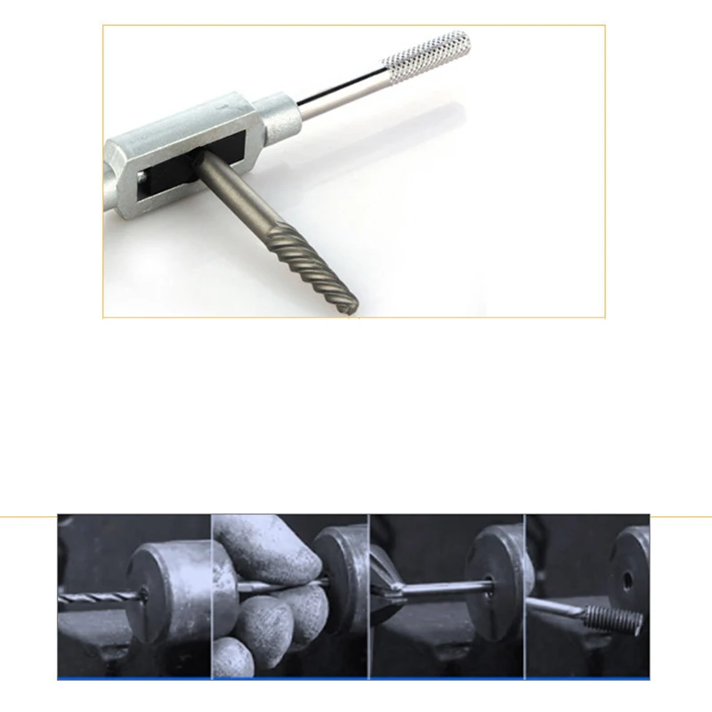 

The New 11Pcs Damaged Screw Extractor Set Remove Stripped Or Broken Screws Bolt Fastener Easy Out With Right Handed Boring Drill