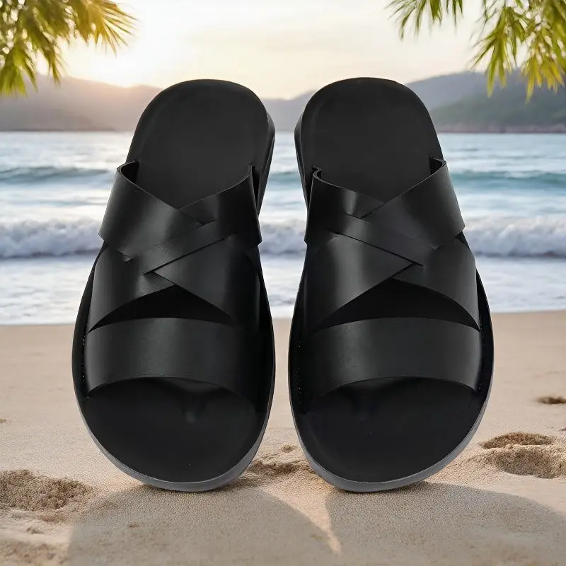 Daily new men's slippers bathroom outdoor casual sandals non-slip and wear-resistant lightweight men's cool slippers