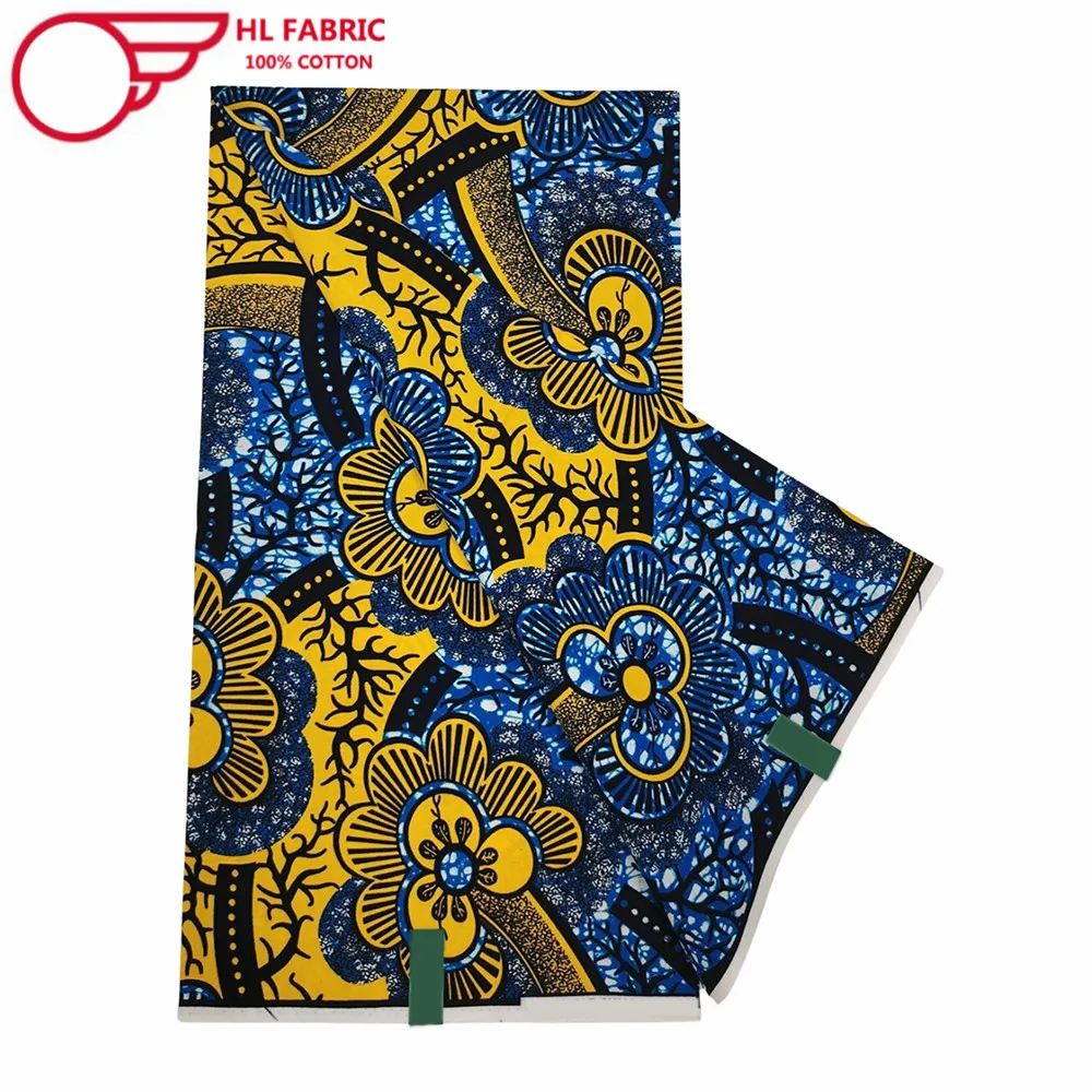 

Veritable Wax 100% Cotton African Wax Fabric Nigerian Ankara Block Prints Batik Fabric Dutch Hollandais Pagne For Sewing VL-85