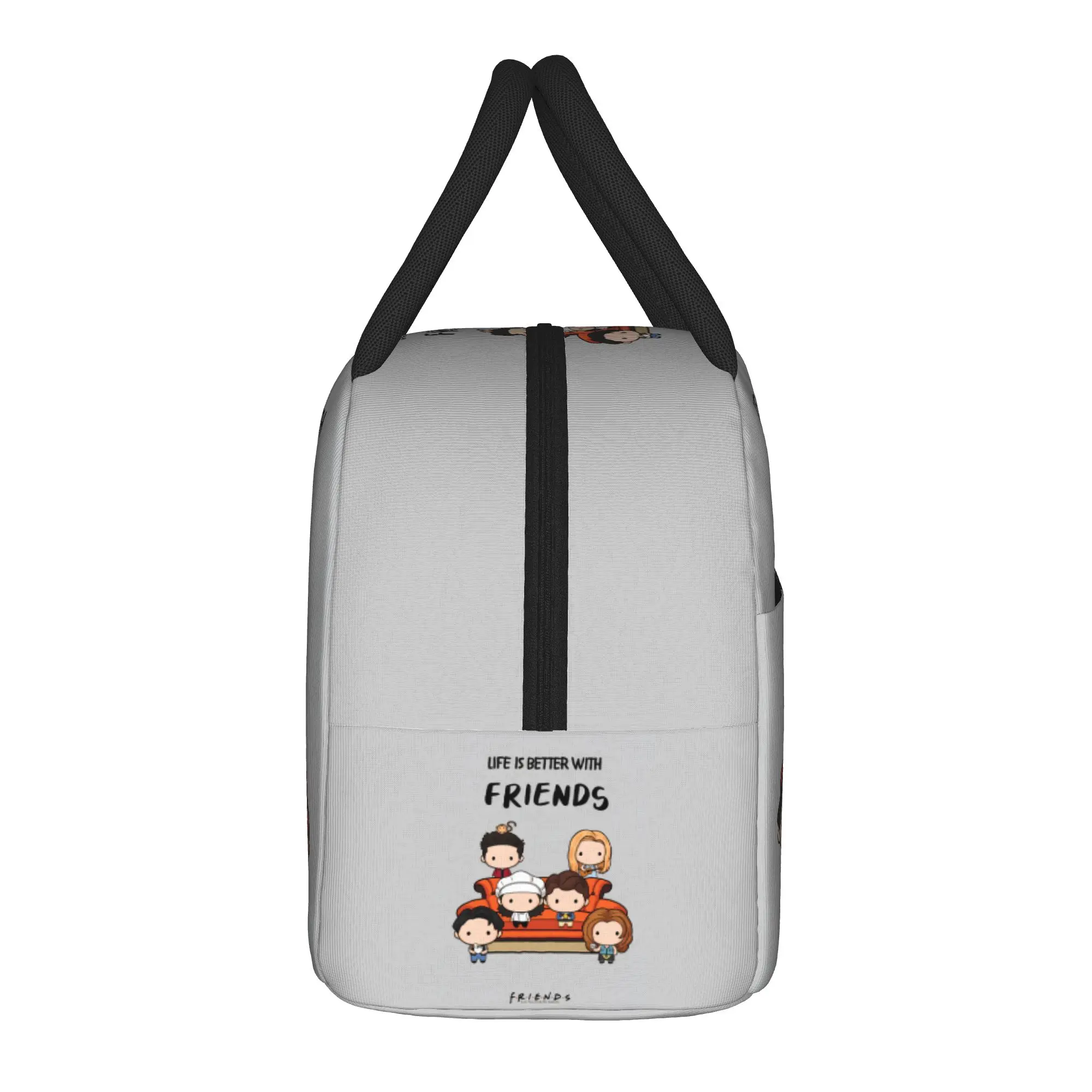 Friends TV Show Lunch Bag  School Lunch Box For Child Fashion Thermal Tote Handbags Waterproof Portable Insulated Cooler Bag