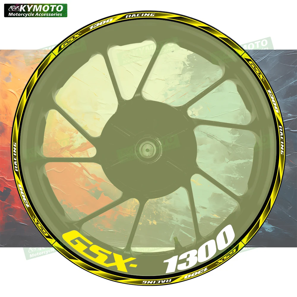 

For GSX1300 GSX1300R R motorcycle accessories 17 inch front and rear wheel decals fairing hub reflective stripe stickers