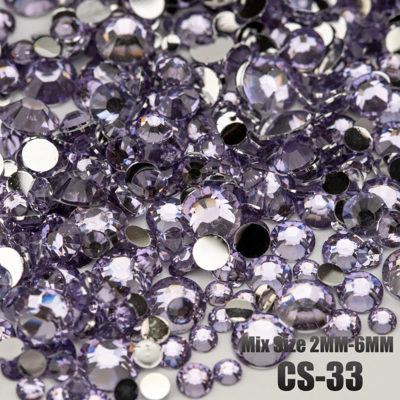 VDD 30/100g Gemischte Größen 2-6mm Harz-Strass-Kristall-Flachsteine aus Kunststoff Großhandel DIY Nagelzubehör Kunsthandwerk Dekoration – Detail 37
