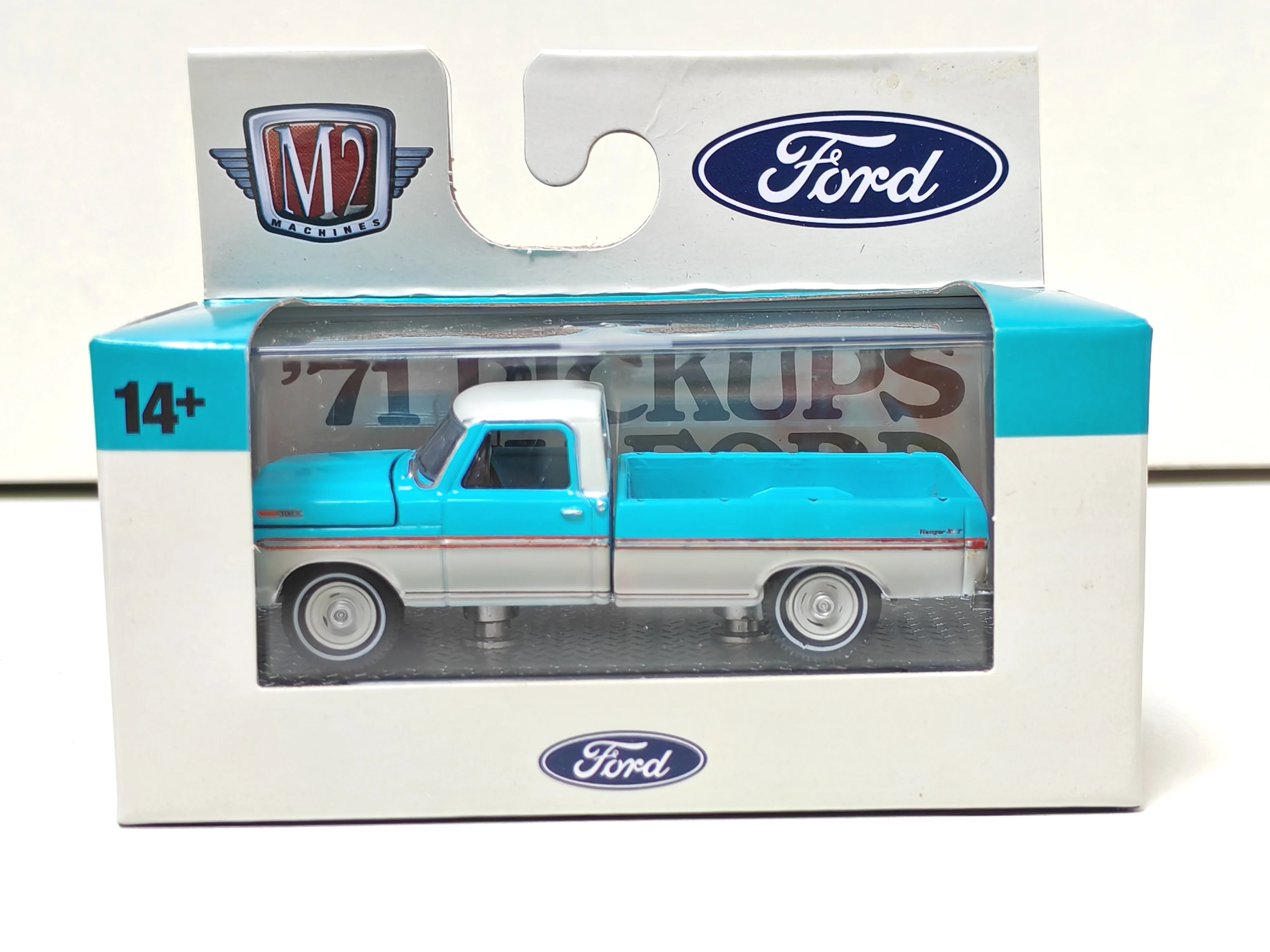 M2 Machines 1/64 1971 Ford F-100 ranger XLT Truck pickup S125 Die-cast Alloy Car Model Collection Gift Toy