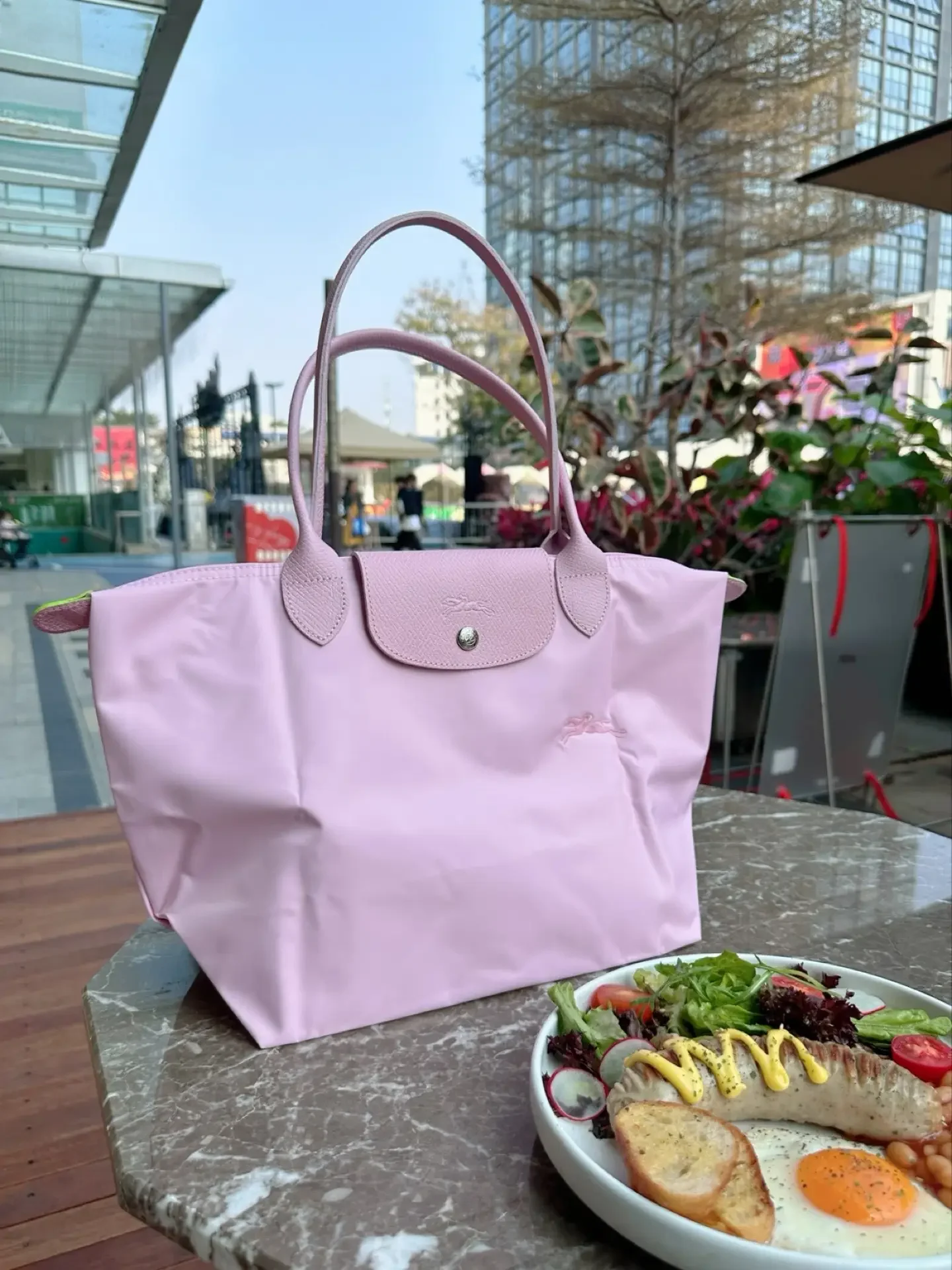 موضة جديدة مقبض طويل حقيبة حمل كبيرة مقاوم للماء حقائب النساء تحت الإبط زلابية حقيبة كتف واحدة LONGCHAMP حقائب كروسبودي