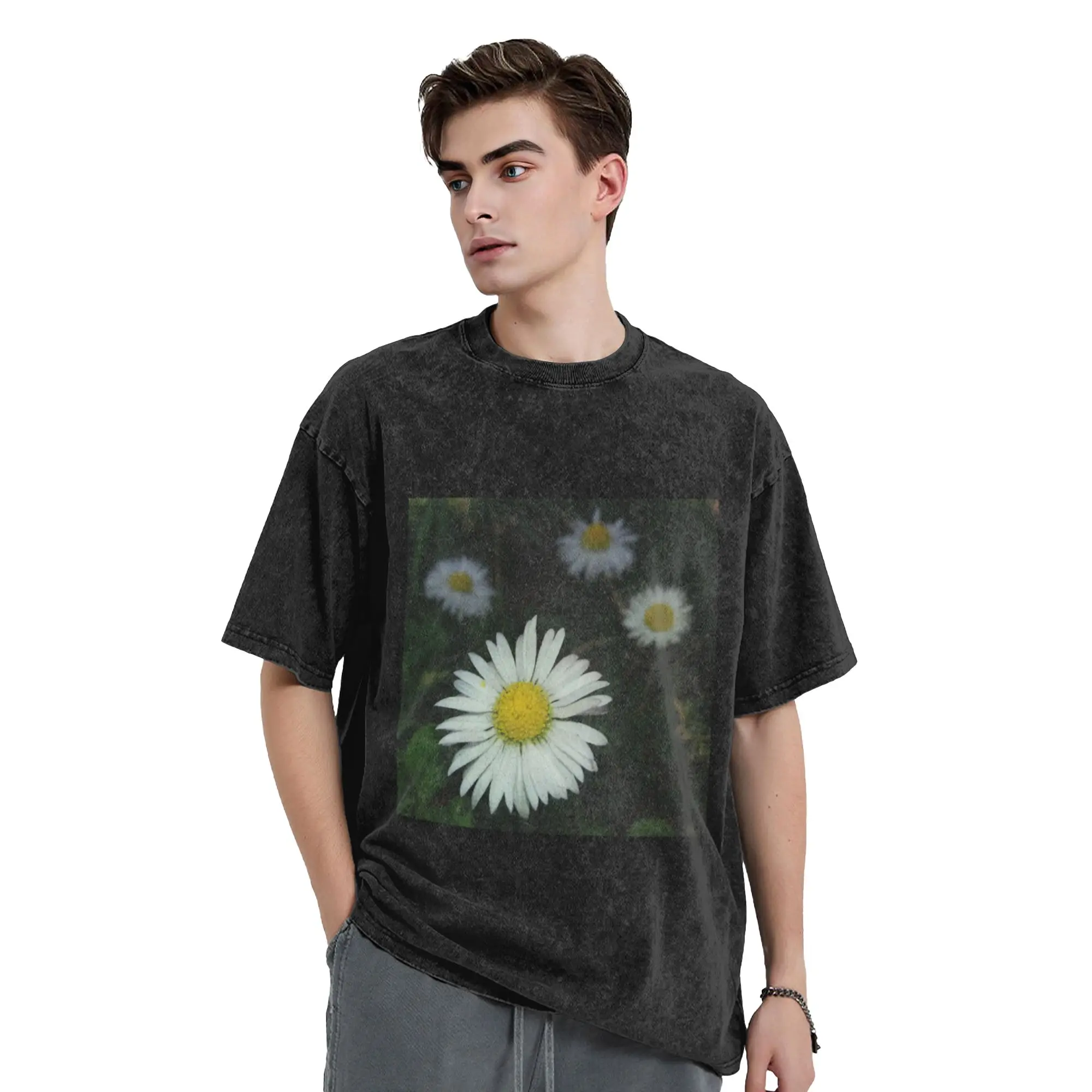 Daisies  nature Classic Cool A T-Shirt Oversized Short Sleeve Men's Women's Cotton Tees Tops