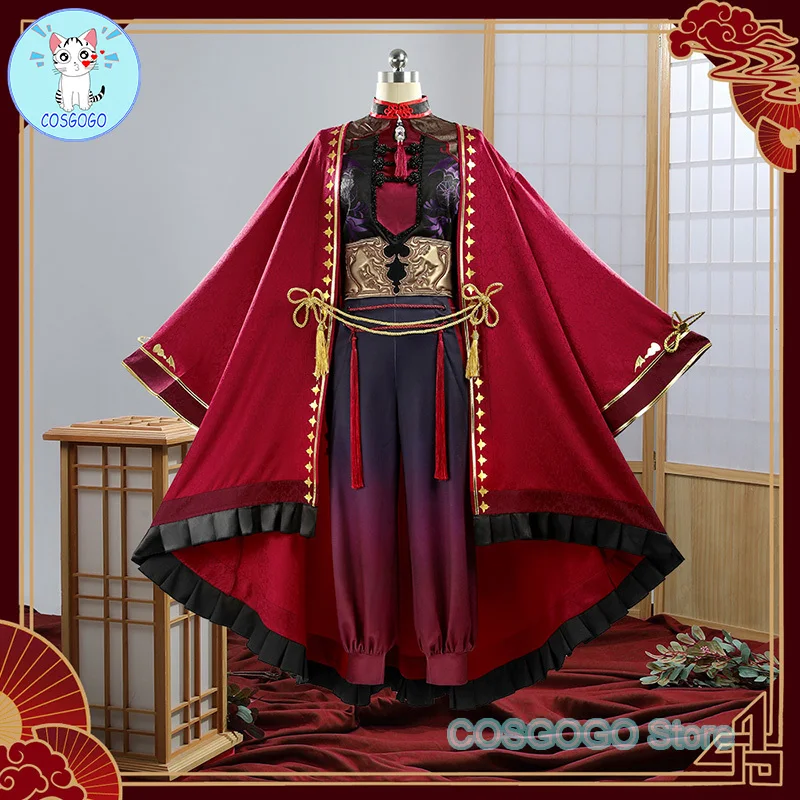 COSGOGO [Customized] Nijisanji Vtuber Kuzuha Cosplay Costume Halloween Outfits Women New Chinese Hanfu Clothing Suit Uniform