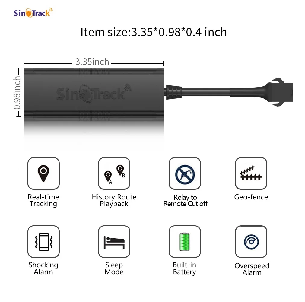 (2Pcs per set without SIM card) Acc Detection Real Time Gps Tracking Device  2G ST-901M  Mini Tracker GPS for vehicle with relay