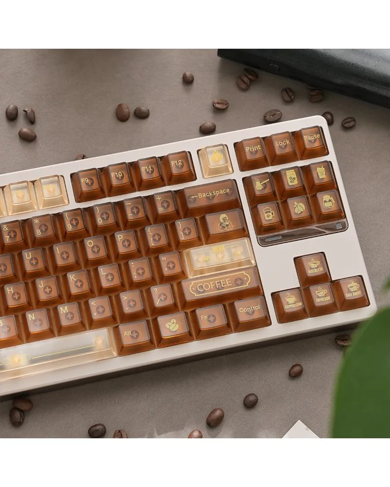 Keycaps Full set PC character spray layer Original factory height wooting magnetic axis keyboard