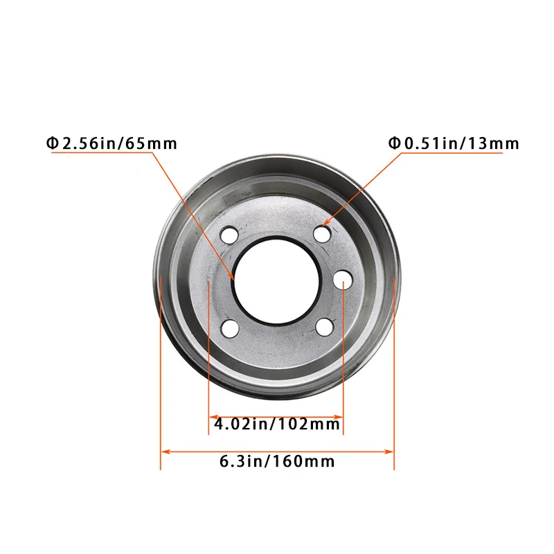 Golf cart front/rear brake drum hub assembly for clubcar ezgo txt yamaha electric golf carts replace #1011137