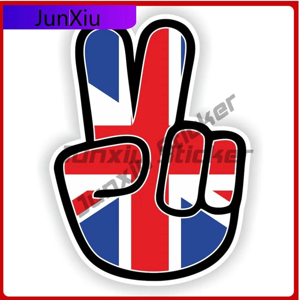 

United Kingdom Hand Peace Victory Sticker Accessories Motorhome Rv Caravan Bumper Car Decoration Graphic Vinyl Decals For Cars