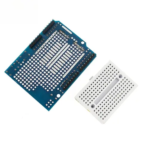 UNO Proto Shield Expansion Board with SYB-170 Mini Breadboard Prototype Development Kit for Arduino DIY Electronics Projects