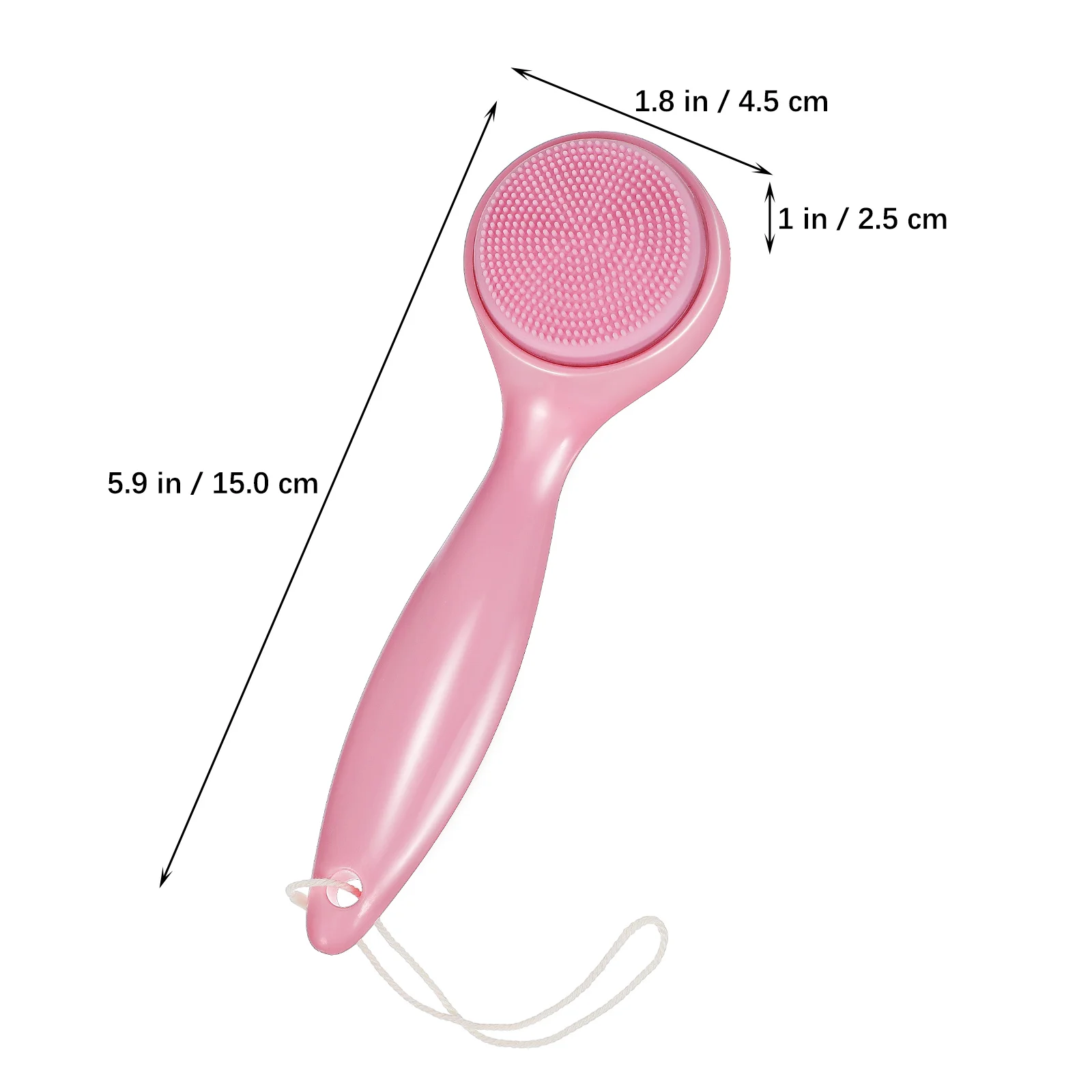 Brosse qualifiée ale manuelle en silicone pour le nettoyage du corps, épurateur, exexpecateur, douche, soins de la peau, 3 pièces