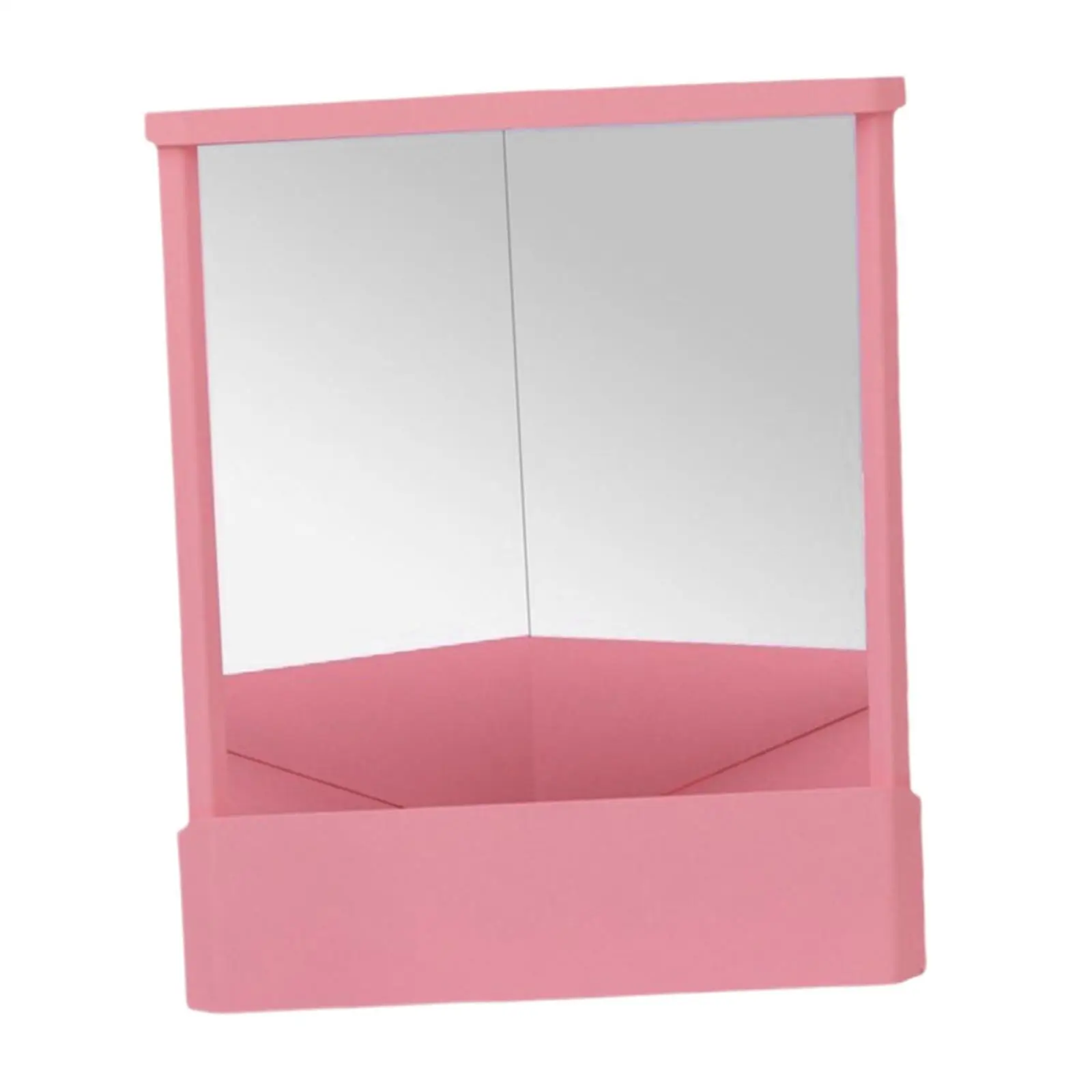 Non Reversing Mirror Versatile Use Inverted Mirror for Dresser Bedroom Table pink