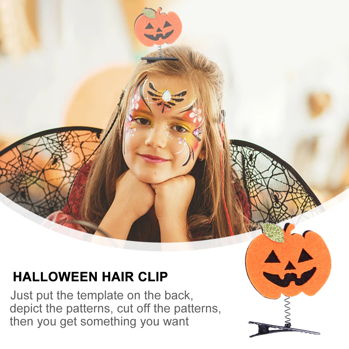 

8 Pcs Hairpin Skull Buckle Has Halloween Clips Hat Barrettes Accessories Metal Funny Child Cosplay