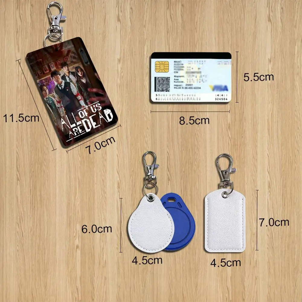 AOUAD movie All of Us Are Dead Keychain Holder Suitable For Subway Bank Card Bus Card Case Badge