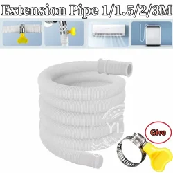 Tubo de entrada para lavadora, tubo de drenaje de aire acondicionado, conector de extensión de grifo Flexible, manguera para accesorios de baño y cocina