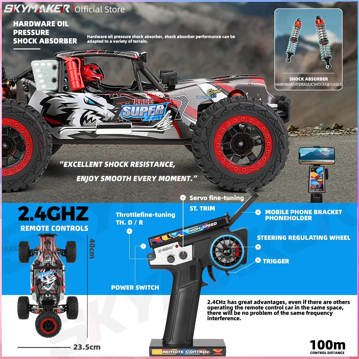 WLtoys 124028 RC voiture de course sans brosse chenille 4WD 60 KM/H haute vitesse électrique télécommande tout-terrain modèle de voiture