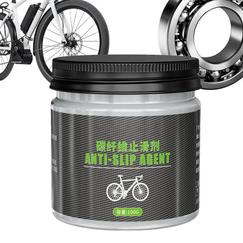 100g Carbon Fiber Anti Slip Grease Multifunctional Fiber Grip Paste Assembly Grease for Enhances Seatpost Mountain Carbon Paste