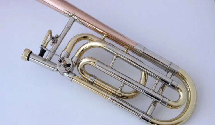 Japan 620 Professional Bb tune /F Gold plating, phosphor copper tenor trombone  F key Professional performing Musical Instrument