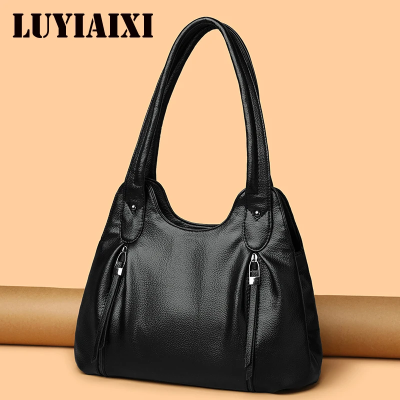 

Fashionable Large Capacity Women's Tote Bag Underarm Design Single Shoulder Bags for Work Commuting Street Trend PU Material Sac
