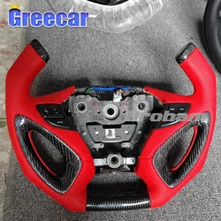 Carbon Fiber Steering Wheel Pilot Racing Style Replacement For Hyundai Sonata 2011 2012 2013 2014 2015 2016 2017 2018 2019